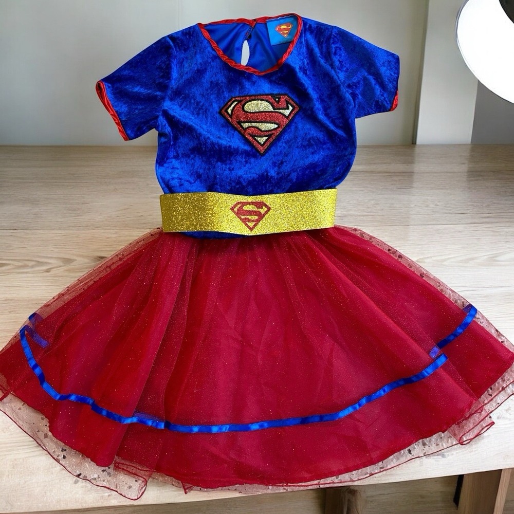 Rubie's Supergirl Halloween Costume Child Size Medium (8-10) Tulle Skirt